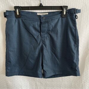 Original Penguin Swim Trunks Houndstooth Blue Size 29” Waist